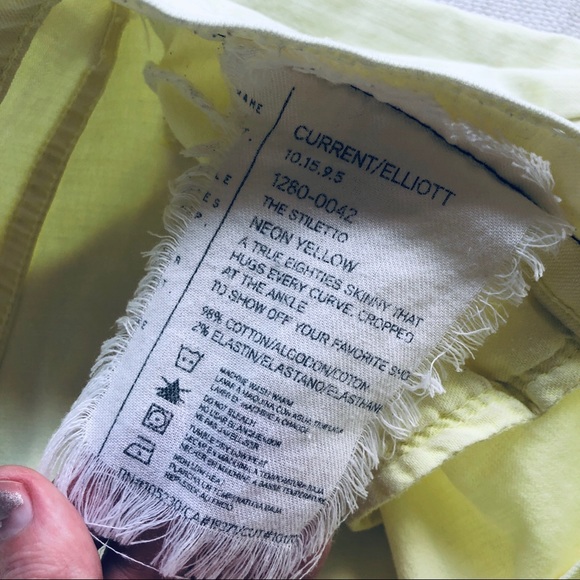 2 PAIRS 🍭Current/Elliott BUNDLE Neon Skinny Jeans - Picture 7 of 8